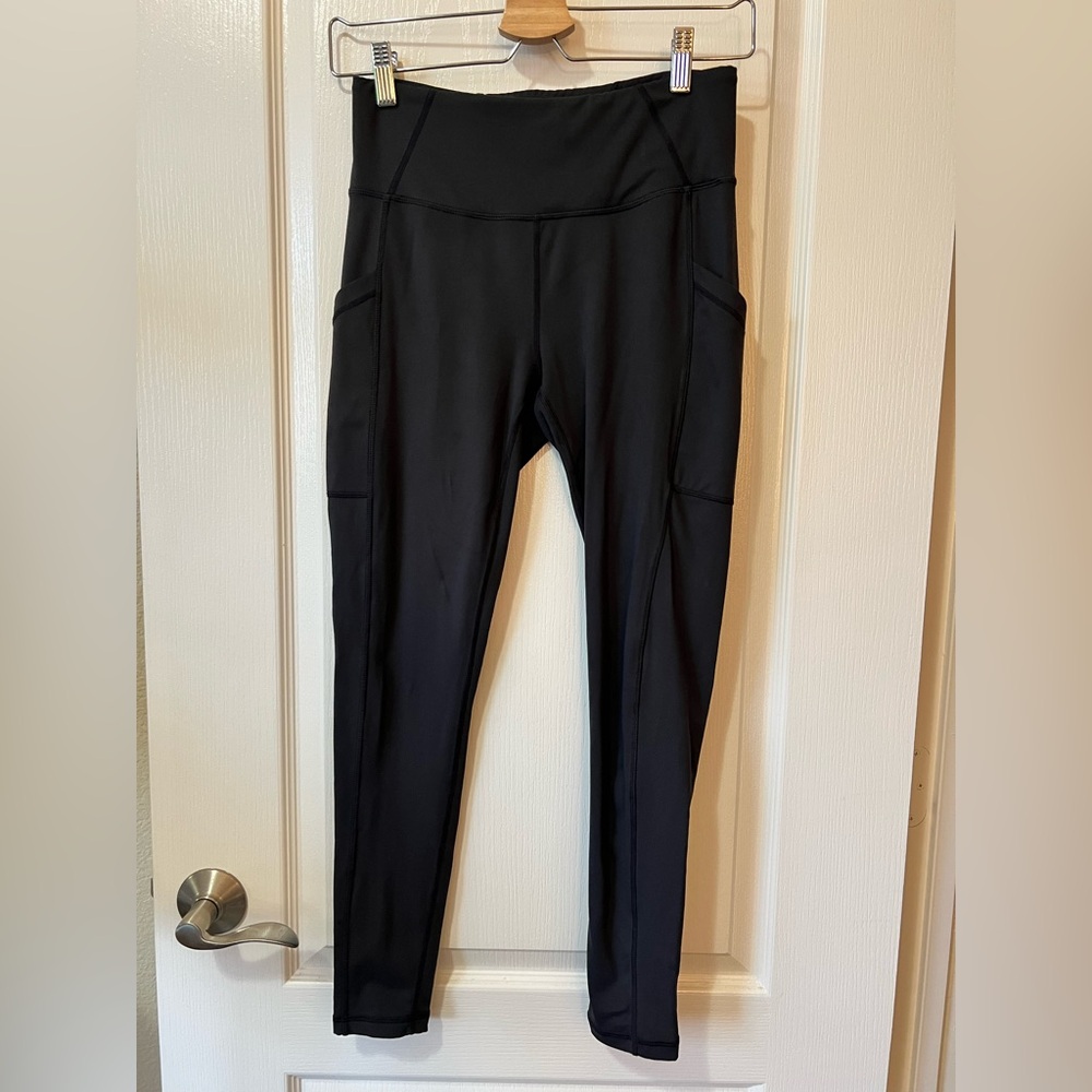 Prana Black High-Waist Pocket Leggings Women’s Medium 25”